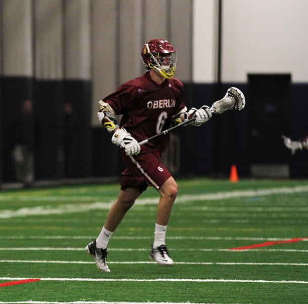 Sophomore attacker Alex Wagman looks for an opportunity
to drive to the goal. Wagman has contributed 10 goals and 9
assists this season.