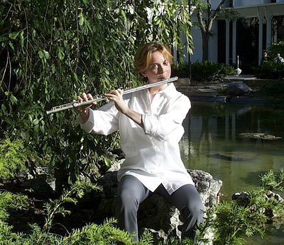 Claire Chase, who is a flautist, MacArthur Fellow and the co-founder of the International Contemporary Ensemble