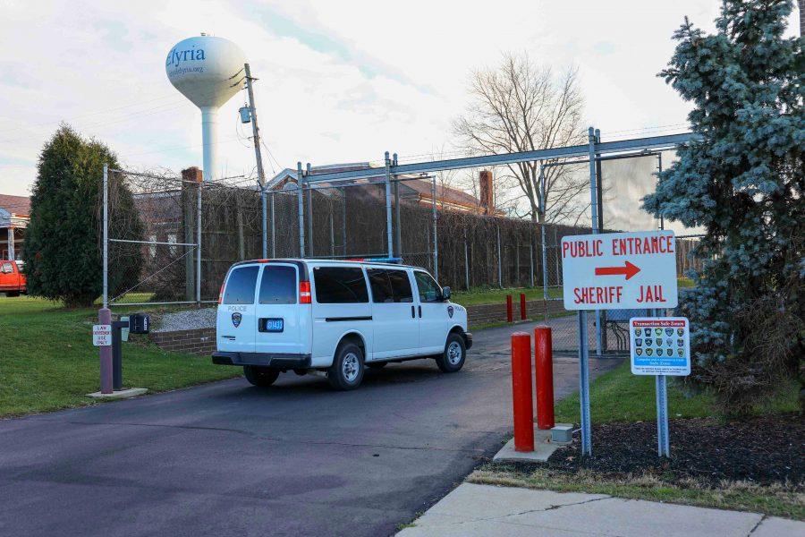 A van enters the Lorain County Jail in Elyria. The Sheriff’s department will have to make deep cuts after county commissioners opted not to hike taxes. 