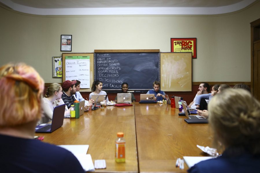 Student Senate met for the first time since elections in Wilder Hall Sunday evening. The new group is introducing a focus on student activism.