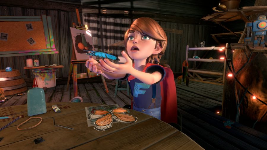 In Blackwood Crossing, players follow Scarlett, older sister of Finn (pictured), as they come to terms with the death of their parents.