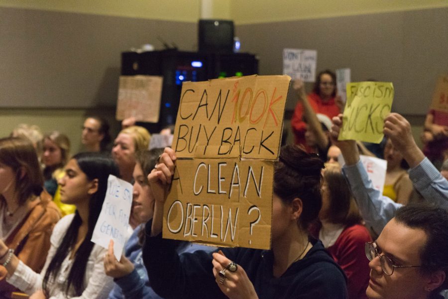 Tuesday’s City Council meeting, where more than 60 students and community members stood chanting to protest the city’s vote to settle with NEXUS over the incoming pipeline.