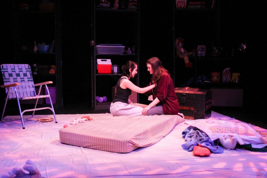 Students stage Chamber Play in Kander Theater. Chamber Play is a dark drama about amnesia and sexual abuse written by Amanda Faye Martin and directed by College senior Zoë Kushlefsky.