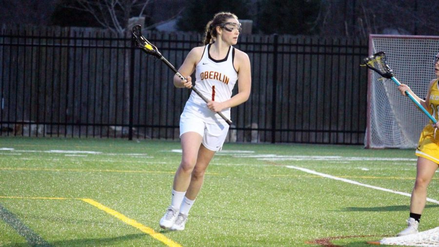 Senior Sydney Garvis was named North Coast Athletic Conference Women’s Lacrosse Player of the Week after scoring nine goals and collecting a team-high 17 draw controls in the team’s two wins against conference foes Allegheny College and DePauw University.