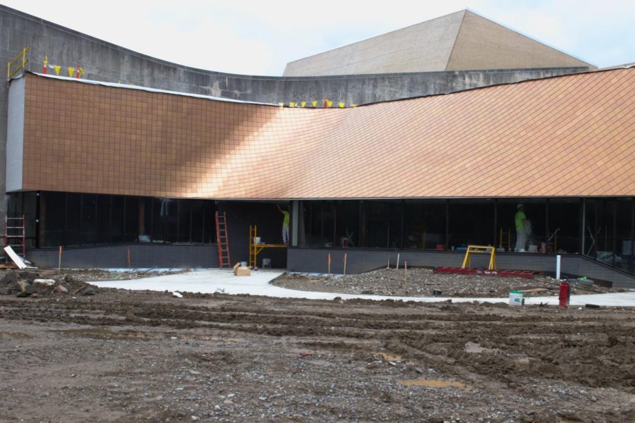 Construction on the Eric Baker Nord Performing Arts Annex is nearing completion. The Theater department is set to stage Cabaret, its first mainstage show in the new space, in early December. 