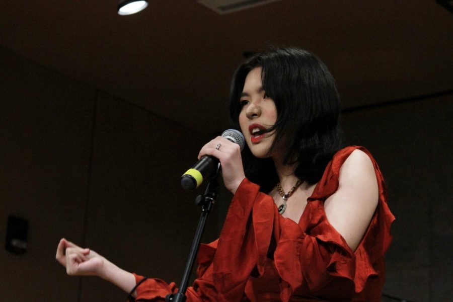 College first-year Isabella Lai performing at the Chinese Music Showcase last Sunday.