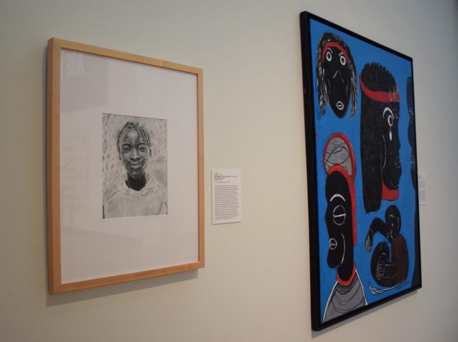 Left: “Valicia Bathes in Sunday Clothes” by Vik Muniz, a Brazilian artist, in 1996. Right: “Ethiopia” by Rev. Albert Wagner, an American, in the late 20th century.