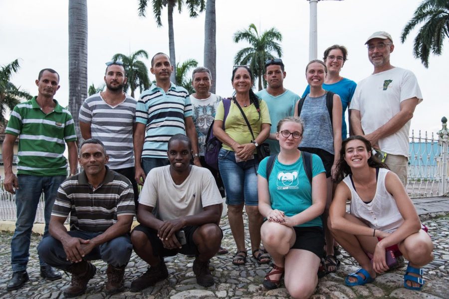 A photo of the author’s research group in Cuba. Author pictured first row, second from right.