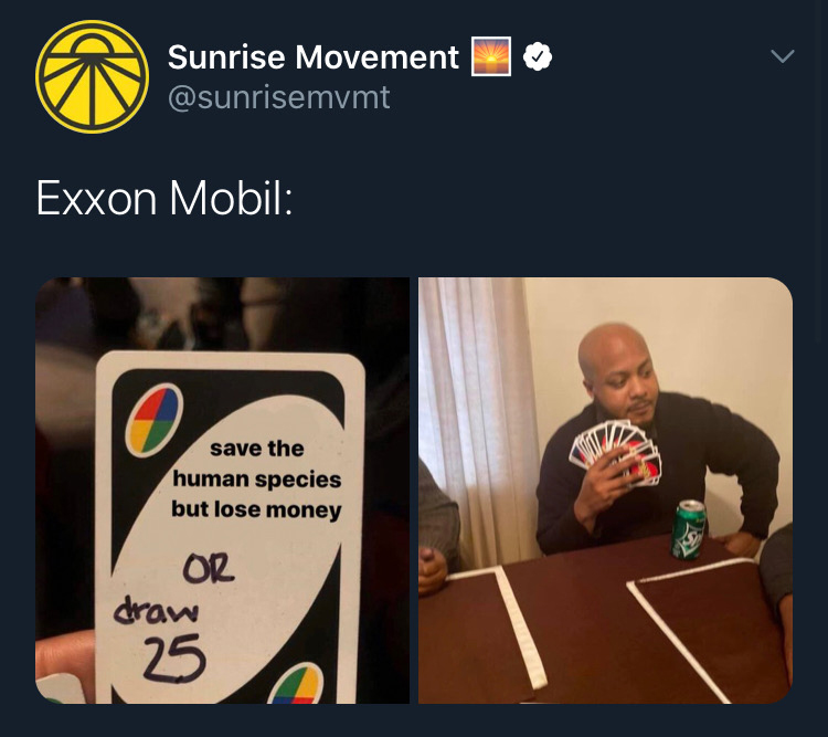 A+meme+posted+on+the+Sunrise+Movement%E2%80%99s+official+Twitter+page.+Social+media+has+become%0Aan+important+venue+for+environmental+activism.