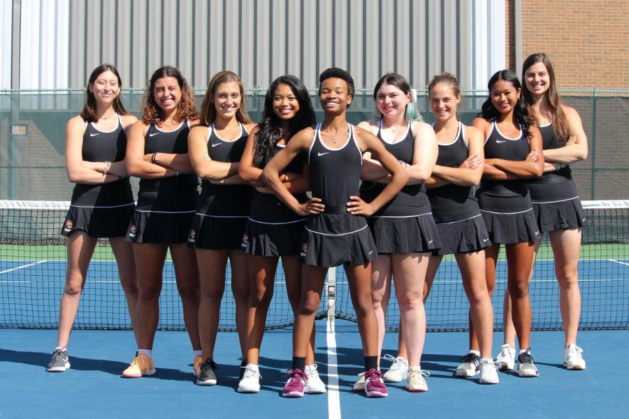The women’s tennis team has been preparing for the season by competing against Division II schools.