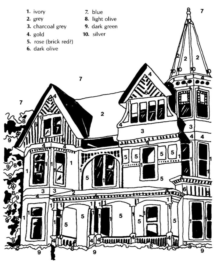 This Johnson House paint-by-number appeared in the Nov. 13, 1980 issue of the Oberlin Observer.