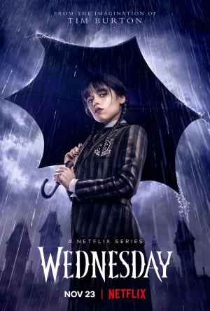 Jenna Ortega stars as Wednesday Addams in Tim Burton’s series Wednesday on Netflix.