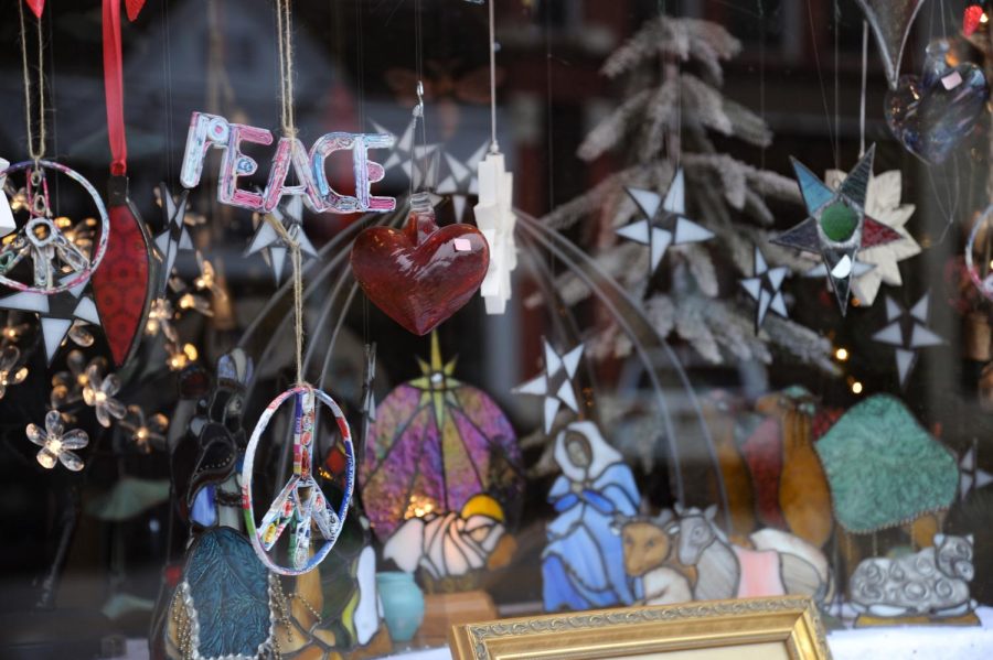 Small businesses in Oberlin offer a variety of Christmas gifts and decor.