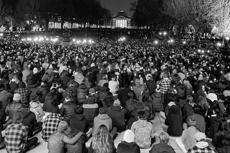 A vigil was held Nov. 14 after a shooting at the University of Virginia.