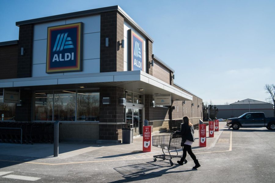 Aldi is the first building in the Oberlin Crossing shopping center being built by Carnegie Development Corporation.