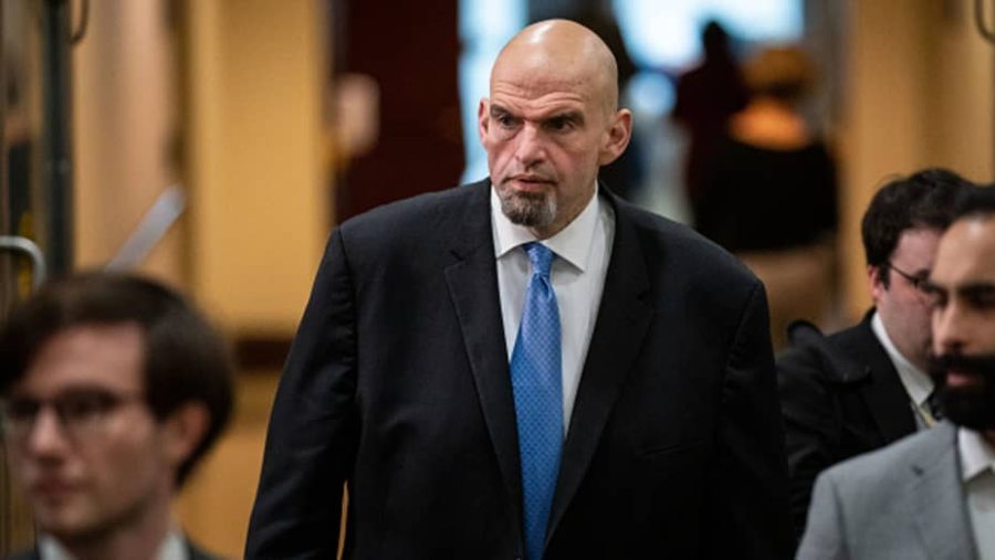 Senator+John+Fetterman+has+been+uniquely+open+about+his+mental+health+in+recent+weeks.