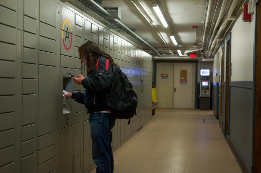 Small packages and mail delievered to the student mailroom can be picked up via the new electronic locker system.
