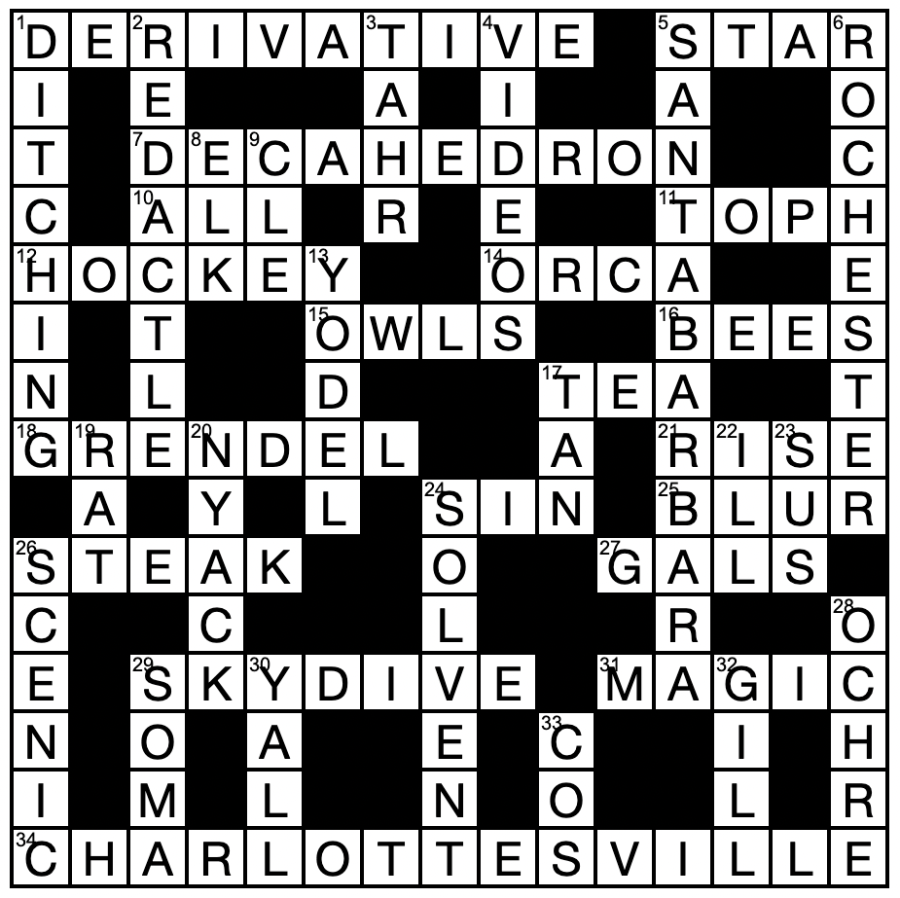 Crossword Answer 3/31