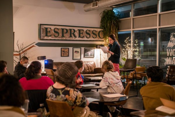 Love in Many Tongues: Beauty in Translation was held at Slow Train Cafe.