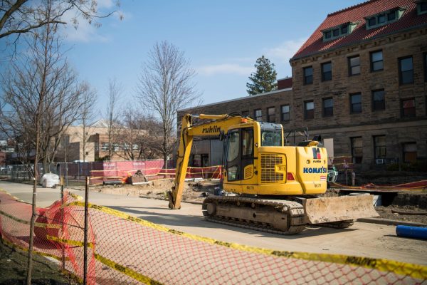 Part of North Professor Street has been closed recently due to construction for the Sustainable Infrastructure Program.