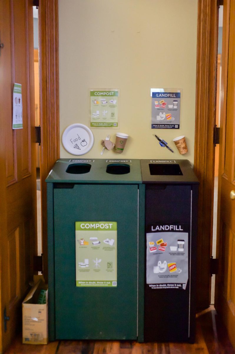 Students+can+now+dispose+of+food+waste+and+compostable+dinnerware+in+composting+bins+at+Heritage.