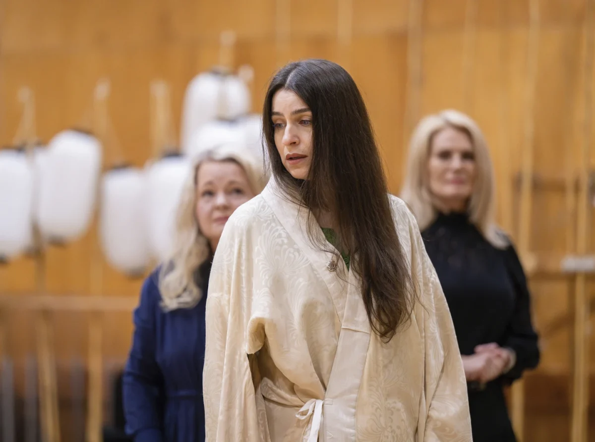 Asmik Grigorian in rehearsal at the Metropolitan Opera.