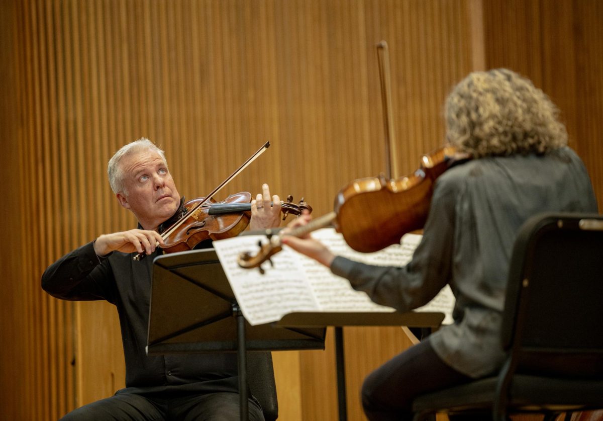Professors Sibbi Bernhardsson, Dmitry Kouzov, and Kirsten Docter perform.