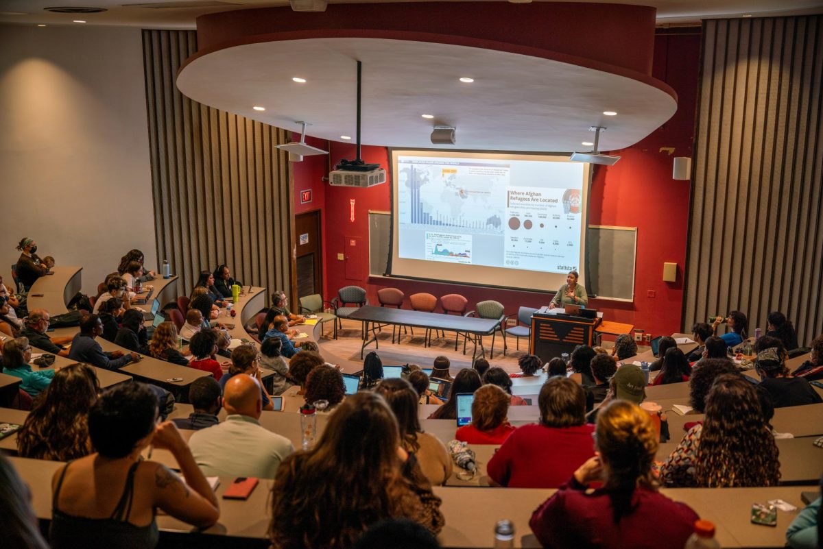 Faculty held a teach-in in response to misinformation about Haitian immigrants in Springfield, Ohio promoted by former president and presidential candidate Donald Trump and his running mate, Ohio Senator JD Vance.