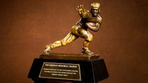 The Heisman Trophy is the highest award for collegiate football players.