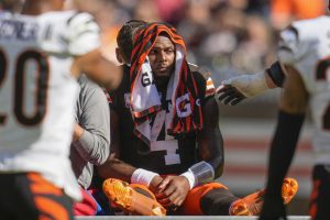 Browns quarterback Deshaun Watson was carted off field after suffering a season-ending Achilles tear.