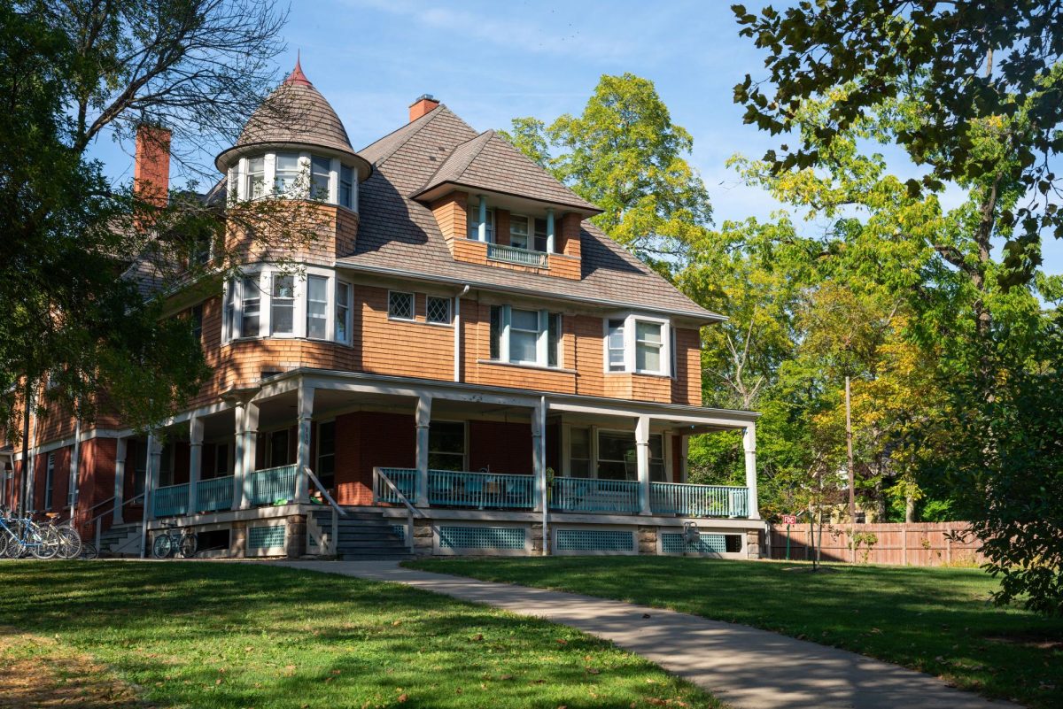 Tank Hall, one of six co-ops, is located on East College Street.