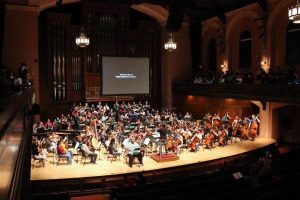 Omar choir and orchestra rehearse for performances Friday and Sunday.