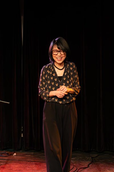 Cibo Matto’s Yuka Honda gave a performance at Oberlin.