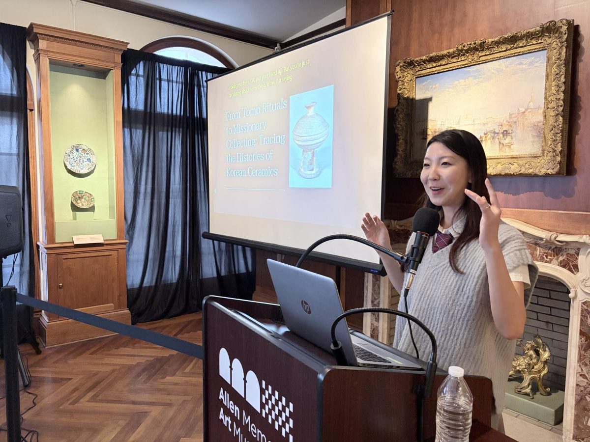 Kim presented her talk in the East Gallery. 