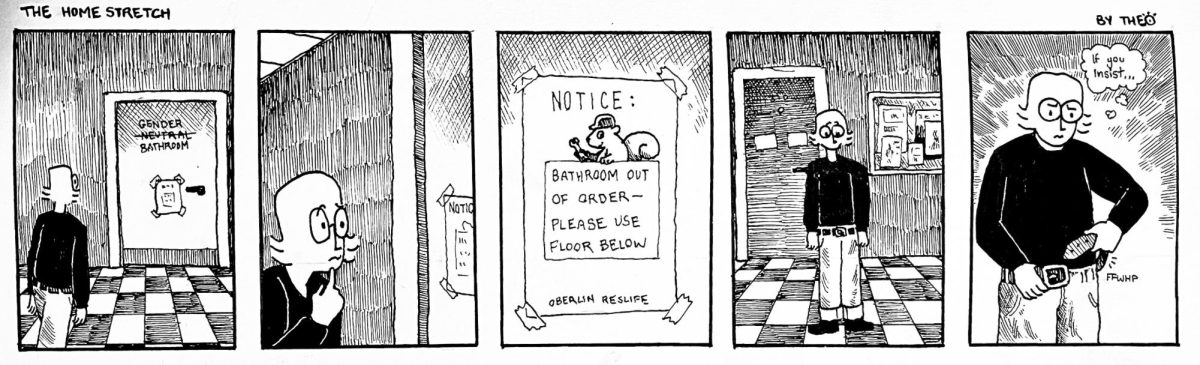 "Bathroom Out of Order --- Please Use Floor Below" - Editorial Comic: 2/6/26