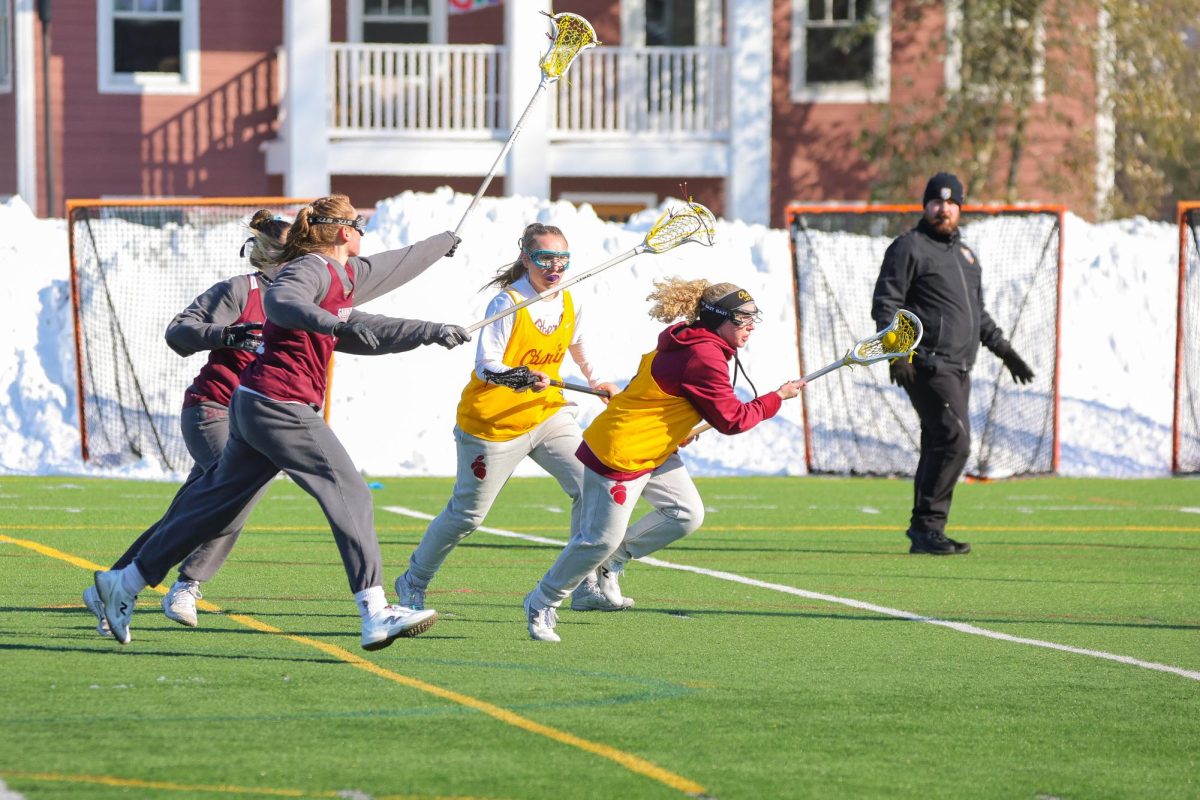 Fourth-year Megan Hiller scored her 100th (and 101st) career goals against Kalamazoo.