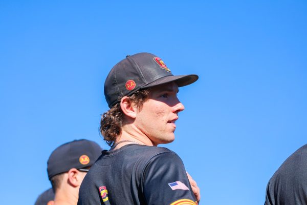 Fourth-year catcher Anton Shelton lost his home in the Palisades Fire.