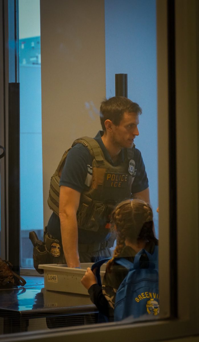 ICE  officers carry out duties usually done by TSA at Cleveland Hopkins.