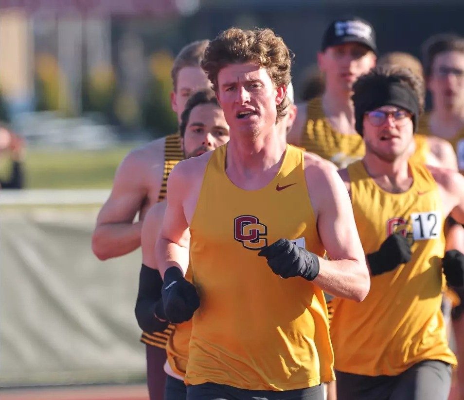 Fourth-year Liam Newman secured his spot in the NCAC Championships with a winning time of 9 minutes, 50.6 seconds to win the men's 3,000-meter steeplechase.
